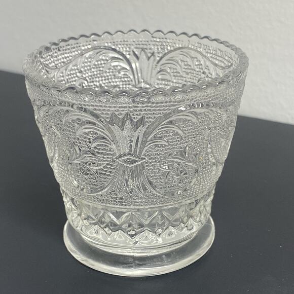 Duncan & Miller Glass Creamer & Open Sugar Tray Set - Picture 7 of 11